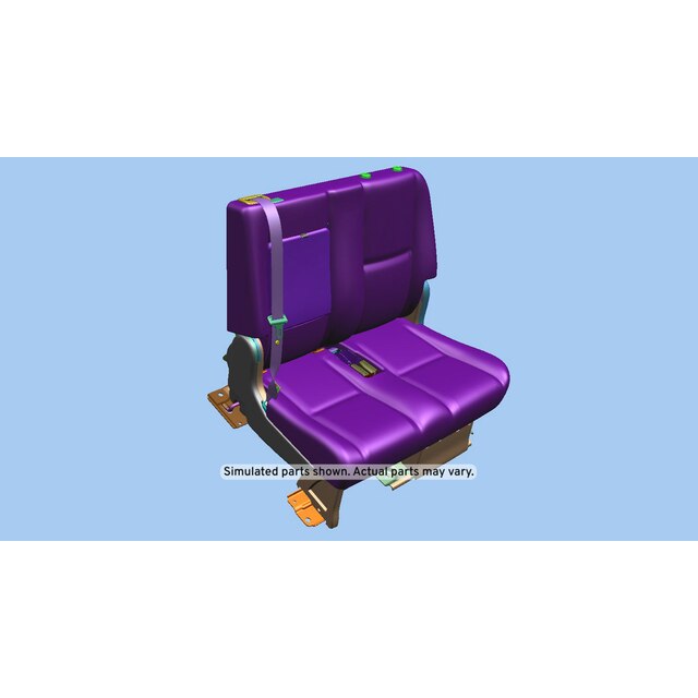 GM Genuine Parts Ebony Rear Driver Side Seat