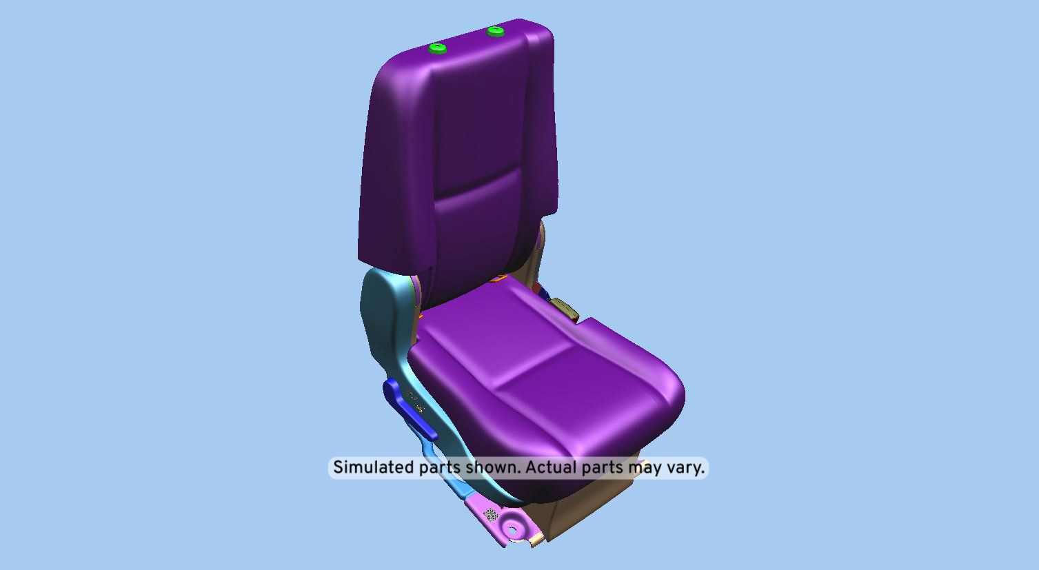GM Genuine Parts Ebony Rear Passenger Side Seat