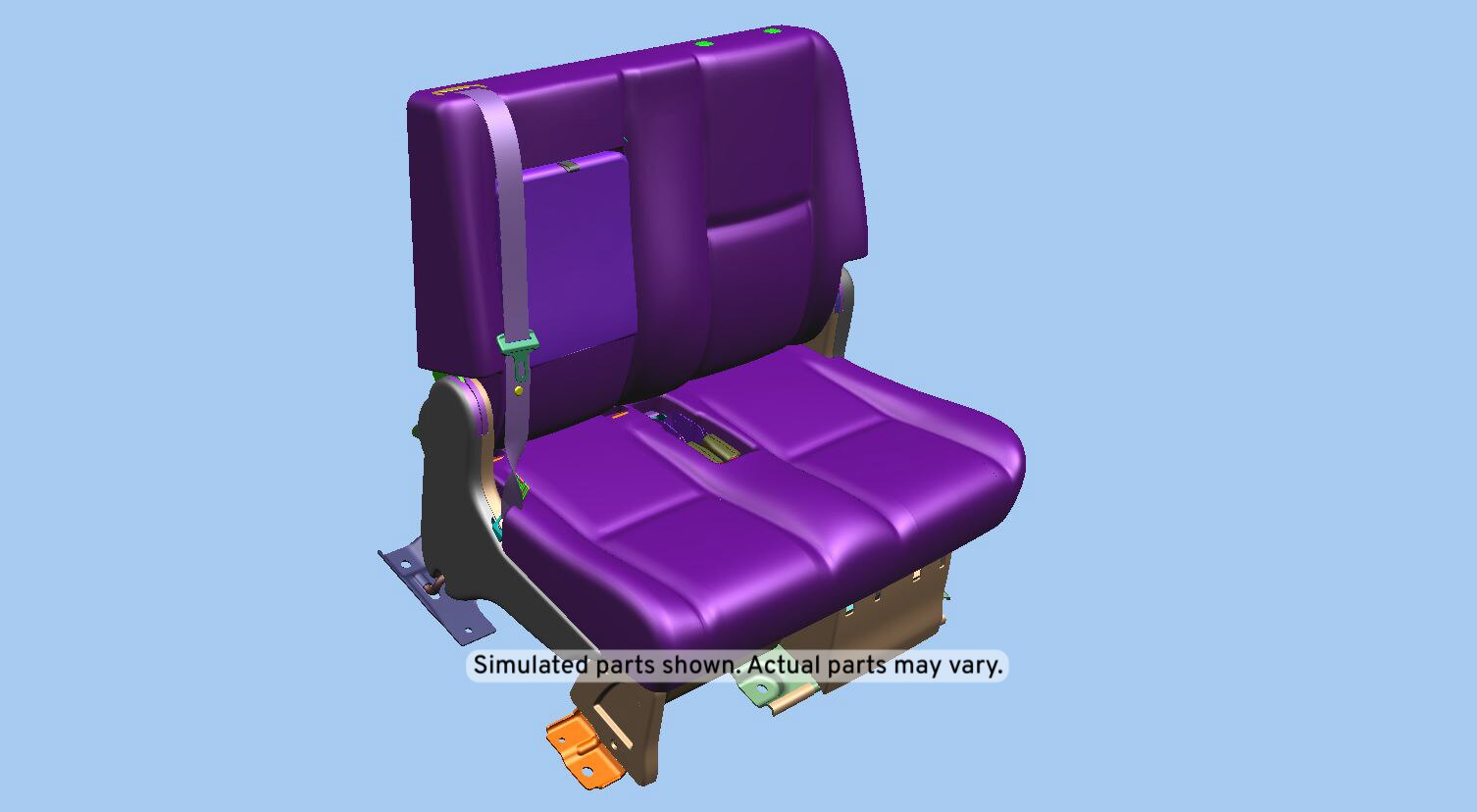 GM Genuine Parts Light Cashmere Rear Driver Side Seat