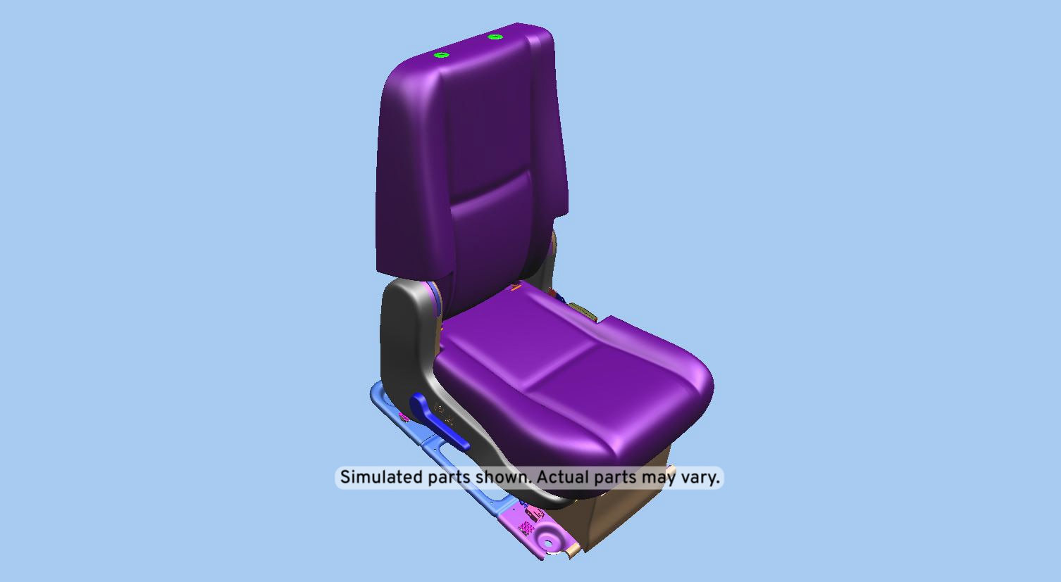 GM Genuine Parts Ebony Rear Passenger Side Seat