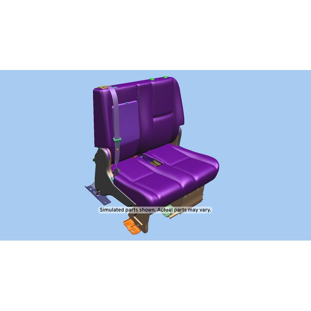 GM Genuine Parts Ebony Rear Driver Side Seat