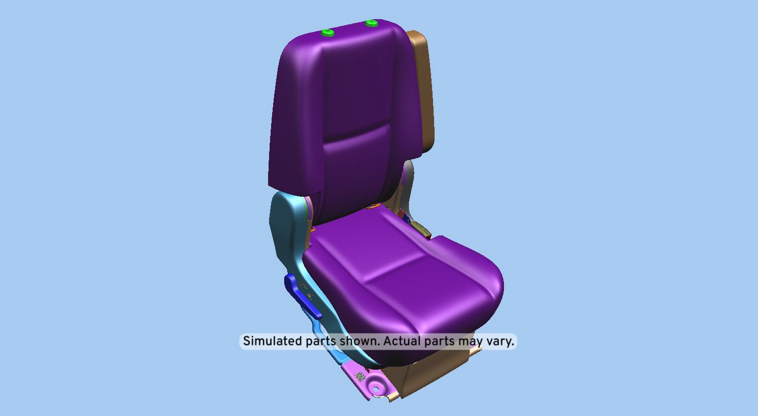 GM Genuine Parts Ebony Rear Passenger Side Seat