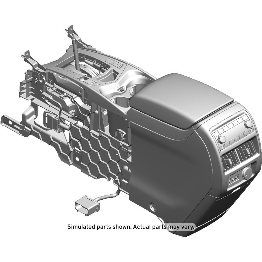 GM Genuine Parts Dark Titanium Front Floor Console