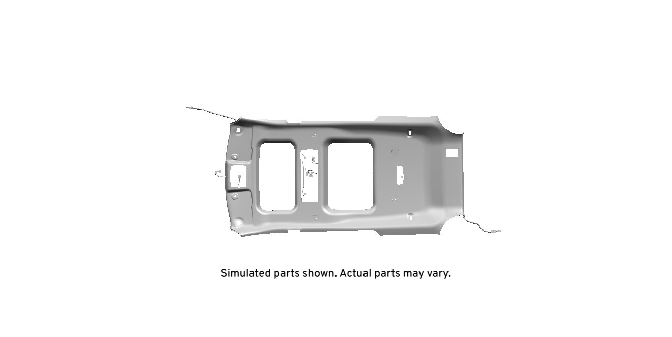GM Genuine Parts Light Cashmere Headlining Trim Panel