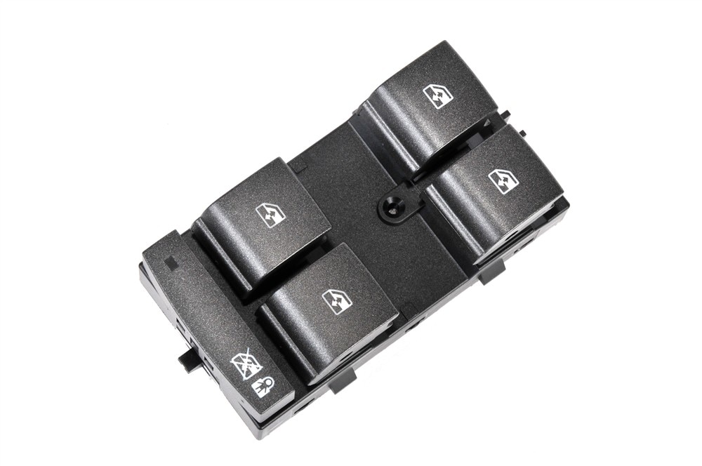 GM Genuine Parts Dark Argent Metallic Front Driver Side Door Window and Multi-Function Switch