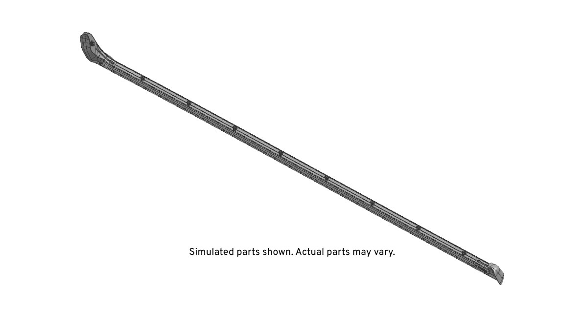 GM Genuine Parts Driver Side Front Door Lower Auxiliary Weatherstrip