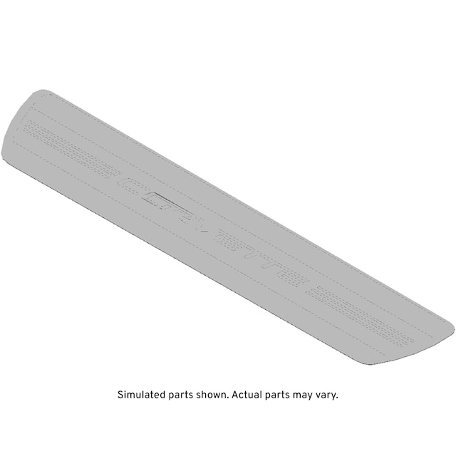 GM Genuine Parts Front Driver Side Door Sill Trim Plate Corvette Decal