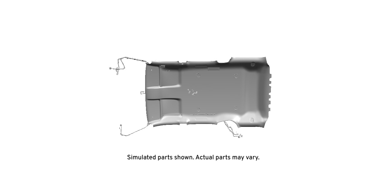 GM Genuine Parts Light Opal Gray Headliner
