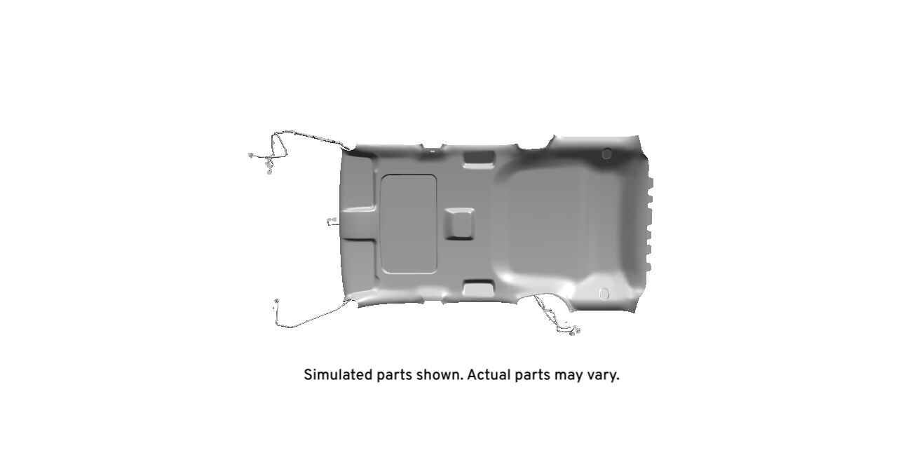 GM Genuine Parts Light Opel Gray Headlining Trim Panel