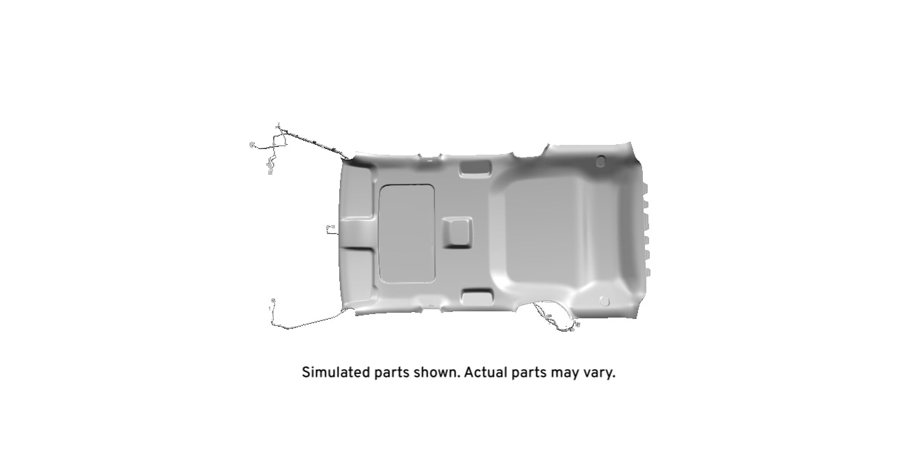 GM Genuine Parts Light Opel Gray Headlining Trim Panel