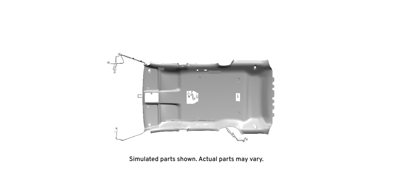 GM Genuine Parts Light Cashmere Headlining Trim Panel