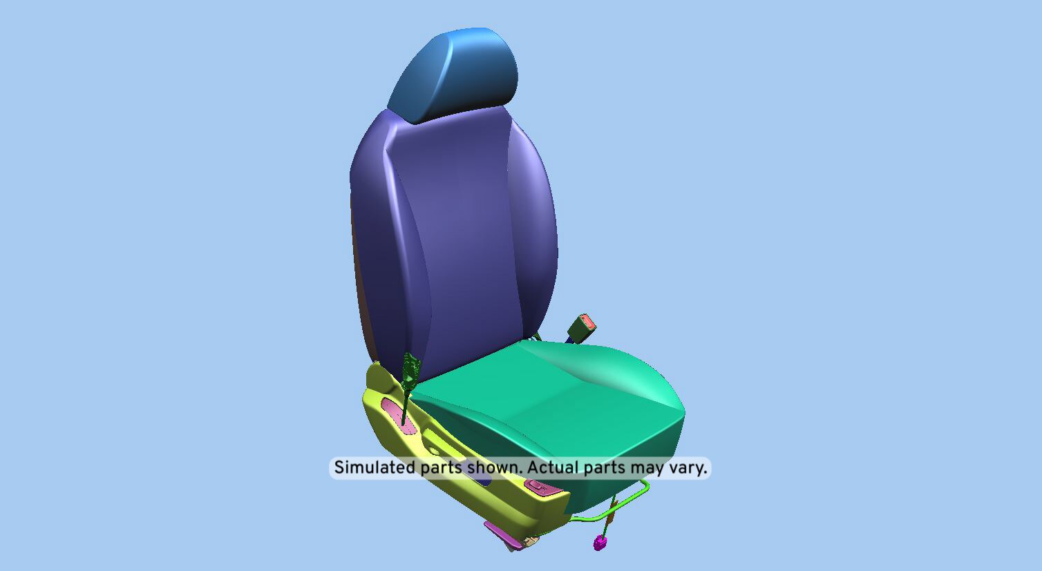 GM Genuine Parts Medium Cashmere Passenger Seat