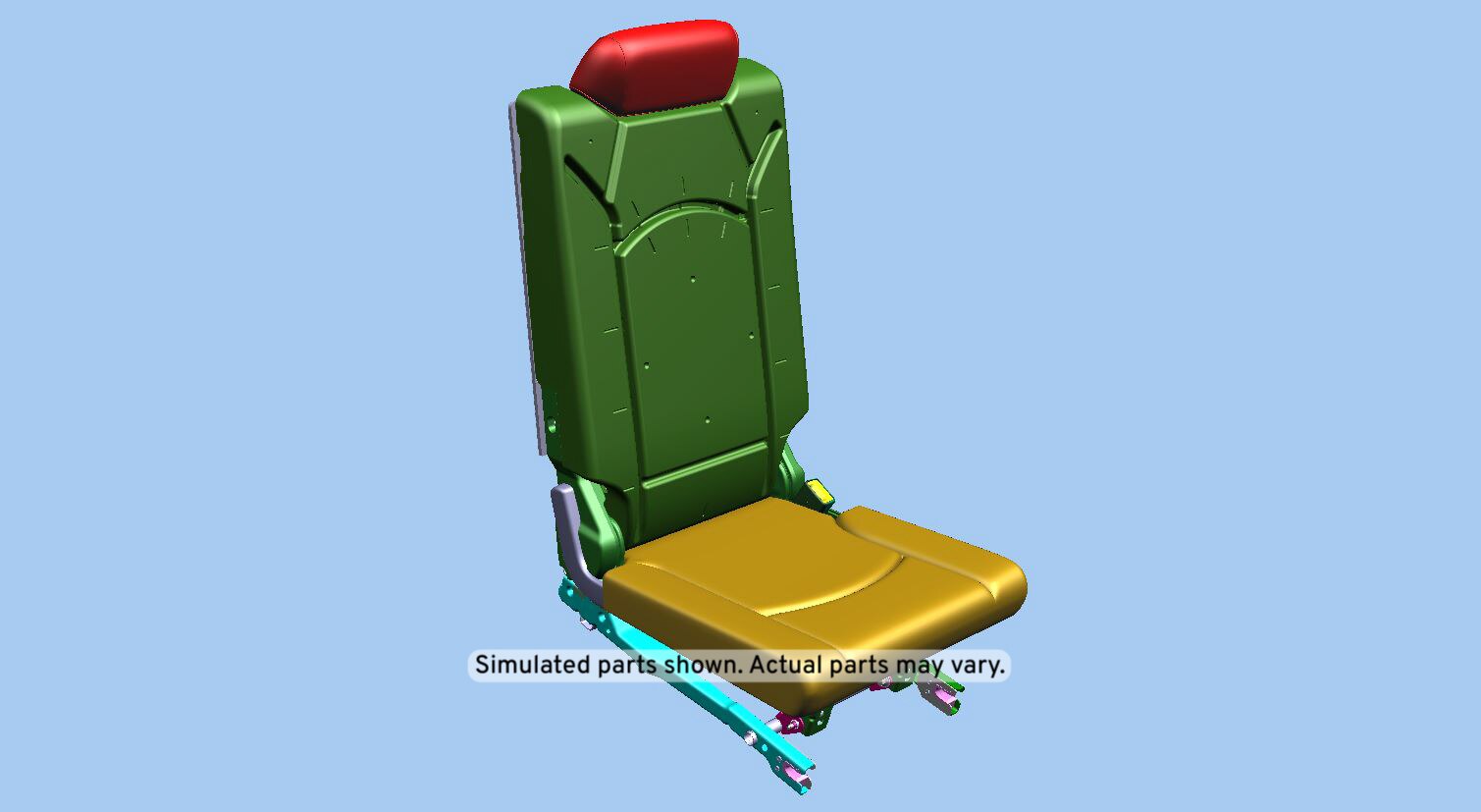 GM Genuine Parts Light Cashmere 3rd Row Passenger Side Seat
