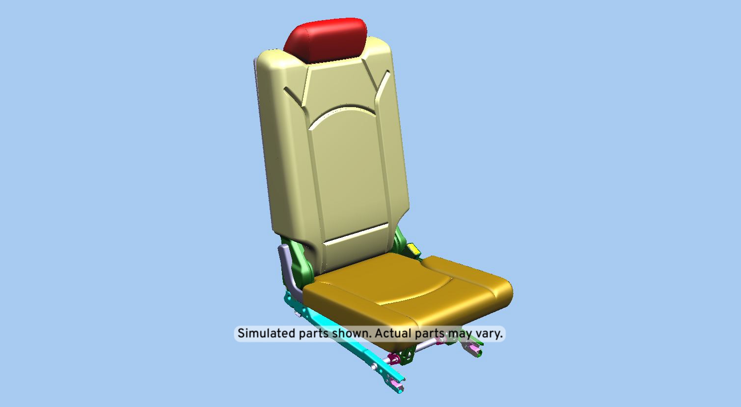 GM Genuine Parts Light Cashmere 3rd Row Passenger Side Seat