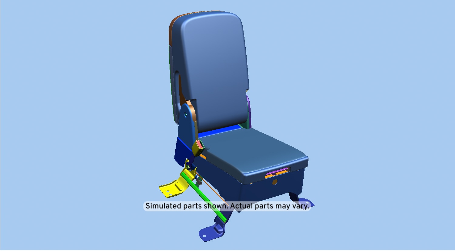 GM Genuine Parts Light Cashmere Front Center Seat