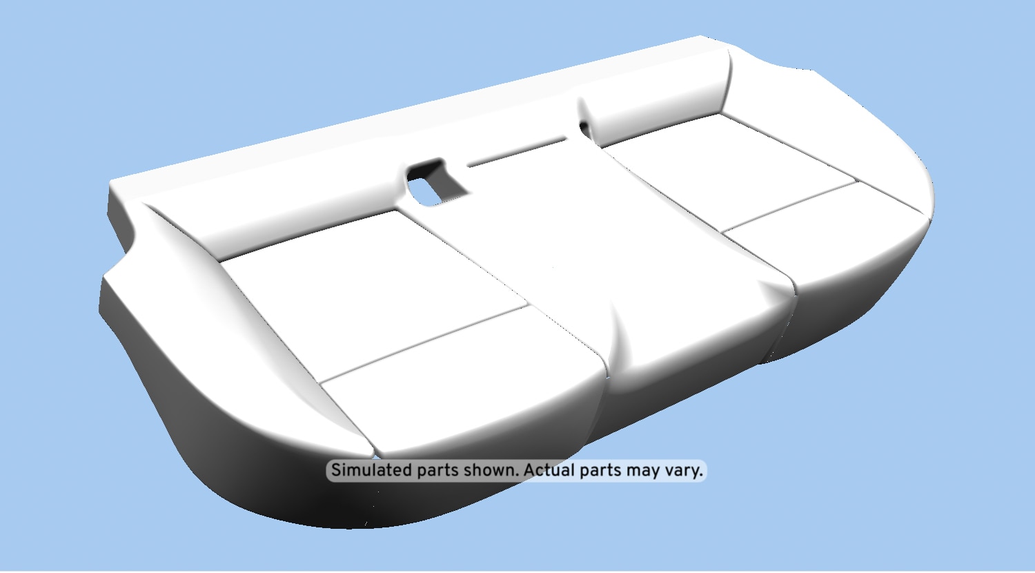 GM Genuine Parts Jet Black Rear Seat Cushion