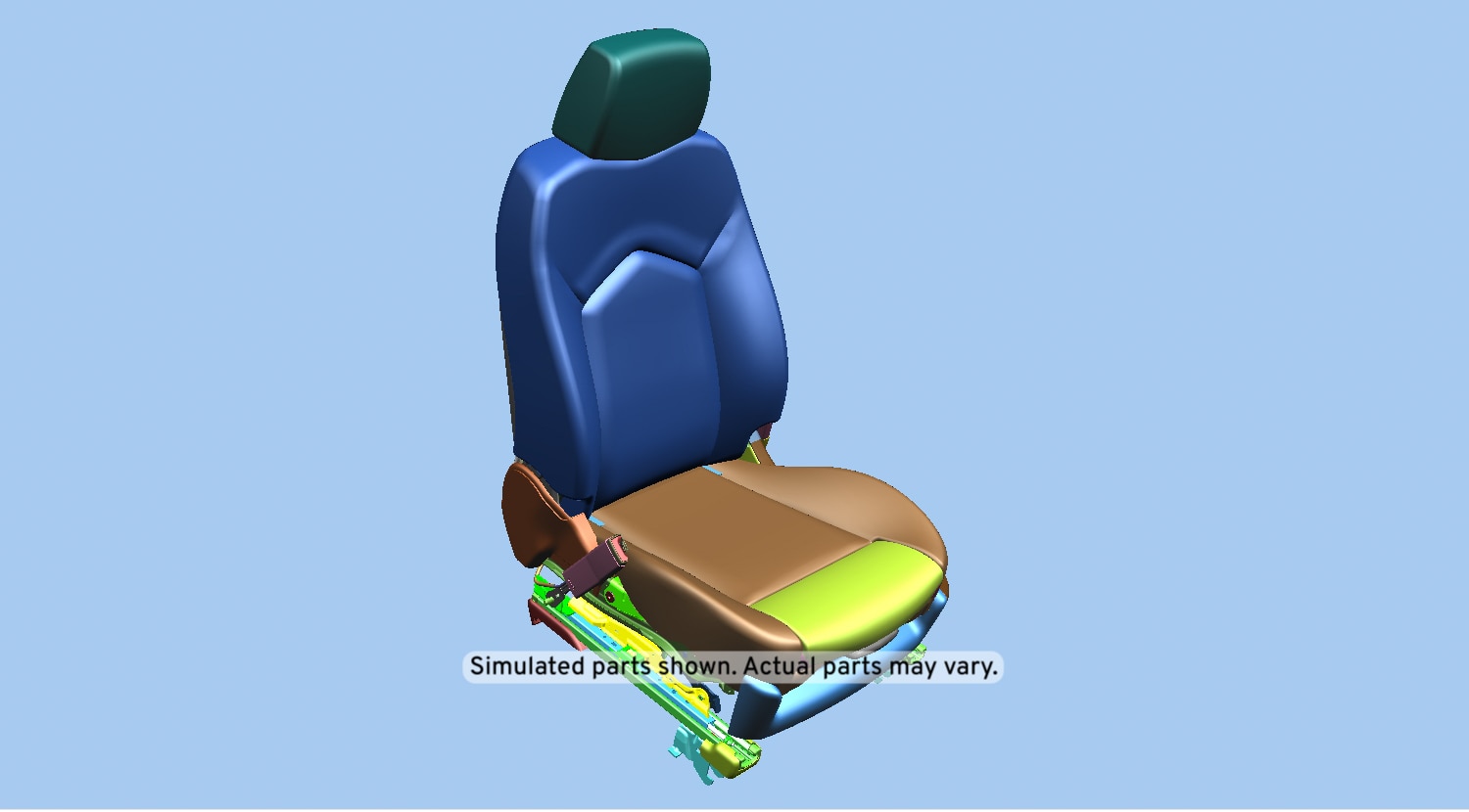 GM Genuine Parts Jet Black Driver Seat