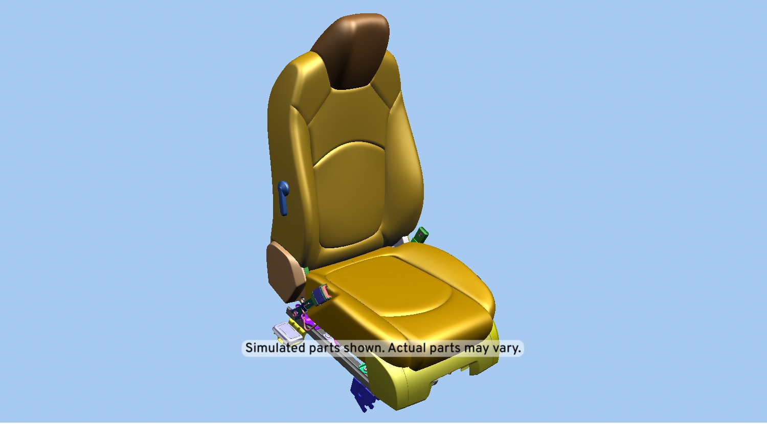 GM Genuine Parts Medium Titanium Driver Seat