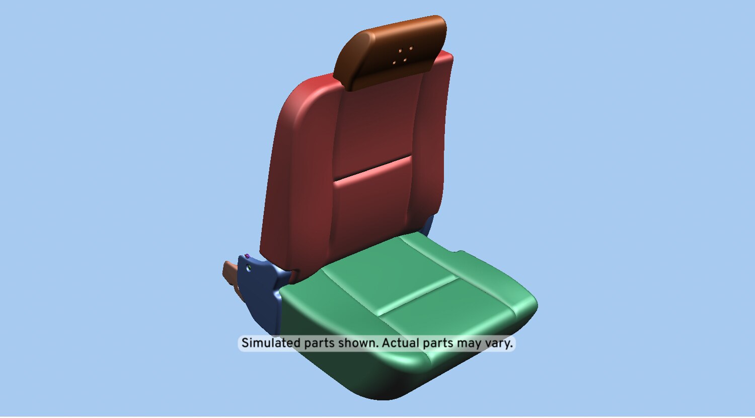 GM Genuine Parts Ebony Rear Passenger Side Seat