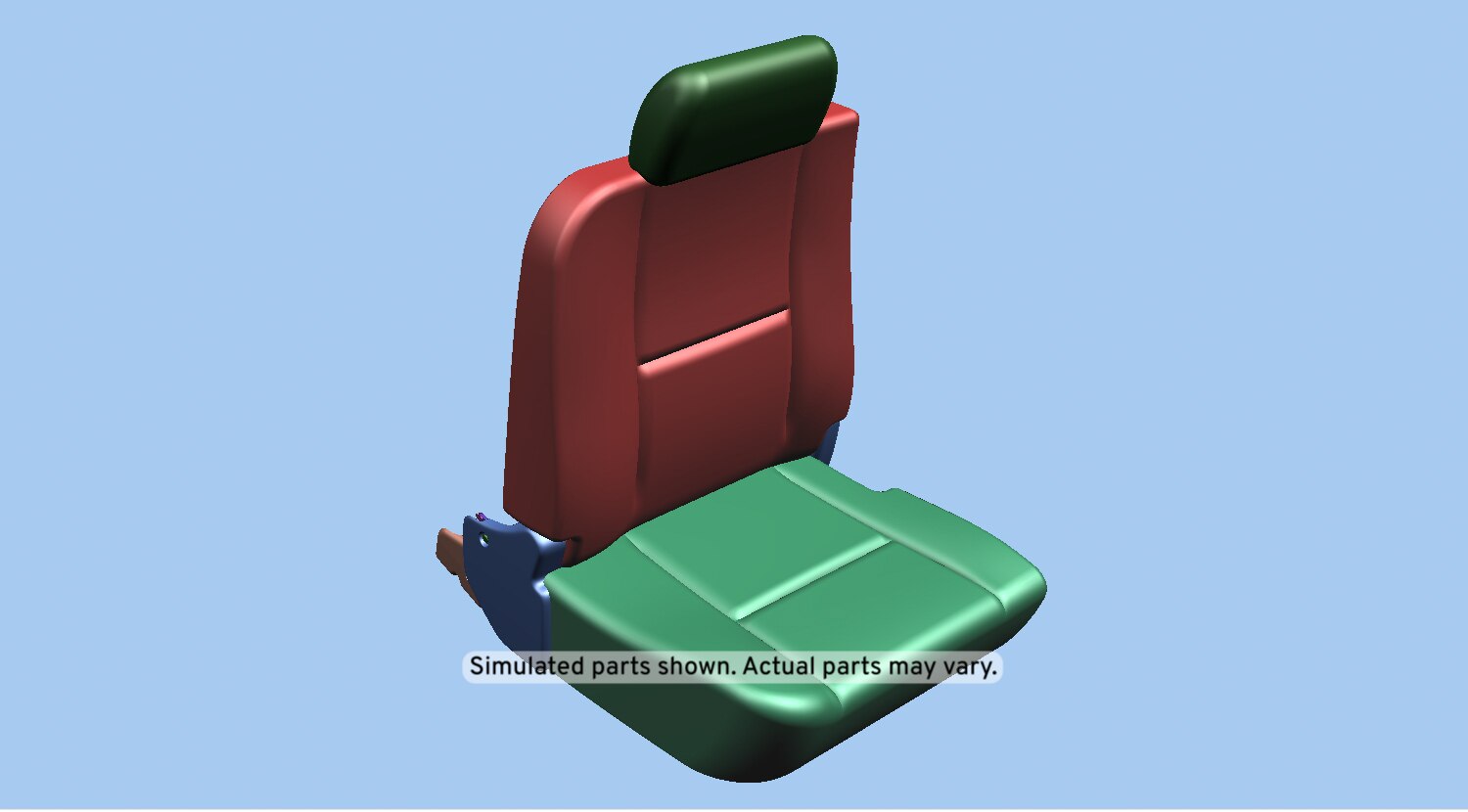 GM Genuine Parts Ebony Rear Passenger Side Seat