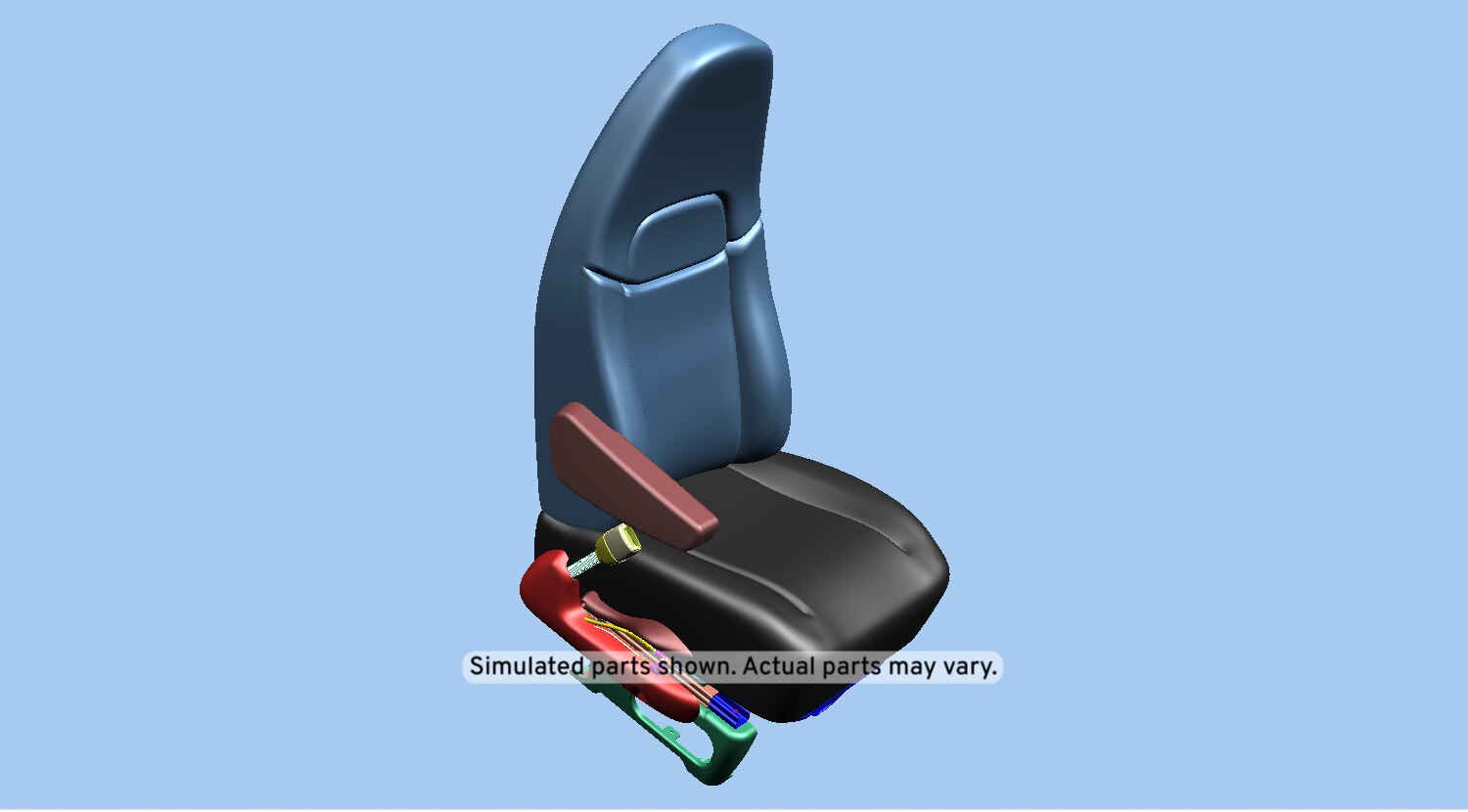 GM Genuine Parts Medium Dark Pewter Driver Seat