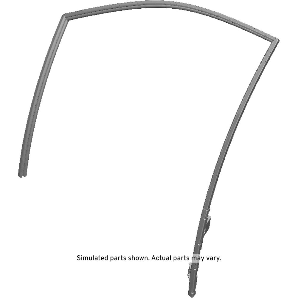 GM Genuine Parts Driver Side Front Door Window Weatherstrip