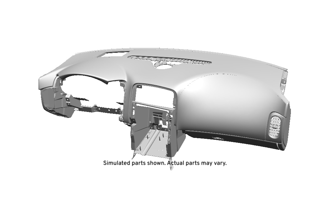 GM Genuine Parts Brick Instrument Panel Upper Trim Pad