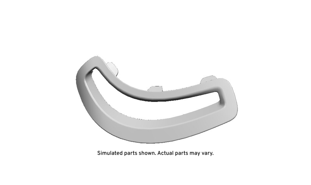 GM Genuine Parts Jet Black Passenger Seat Belt Bezel