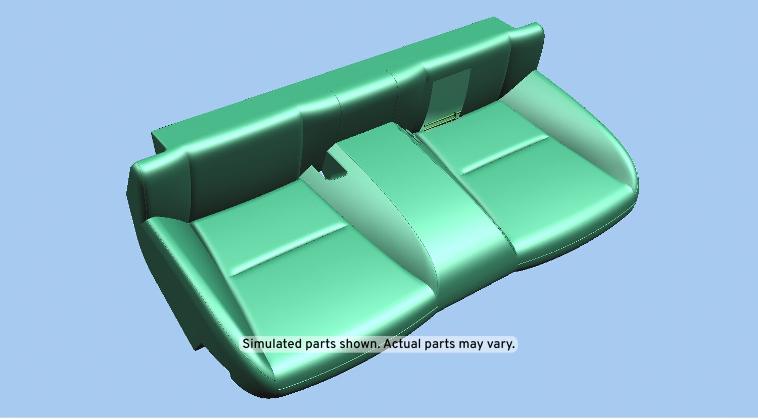 GM Genuine Parts Jet Black Rear Seat Cushion