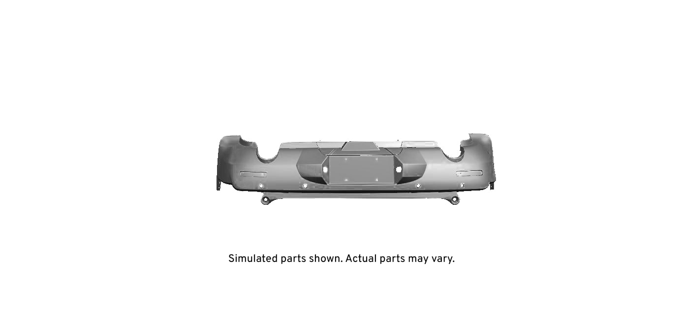 GM Genuine Parts Anthracite Rear Lower Bumper Cover