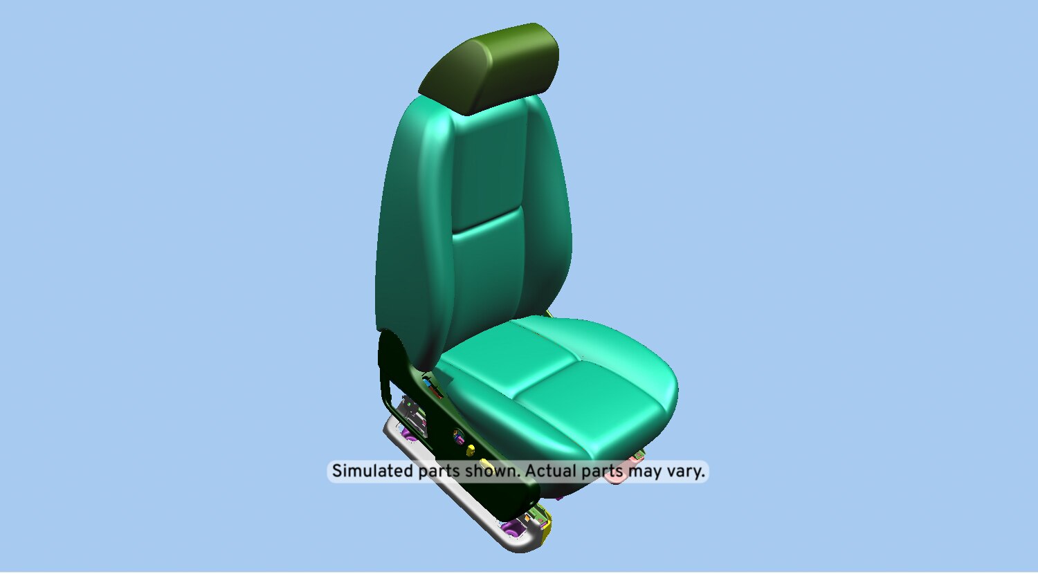 GM Genuine Parts Light Titanium Passenger Seat
