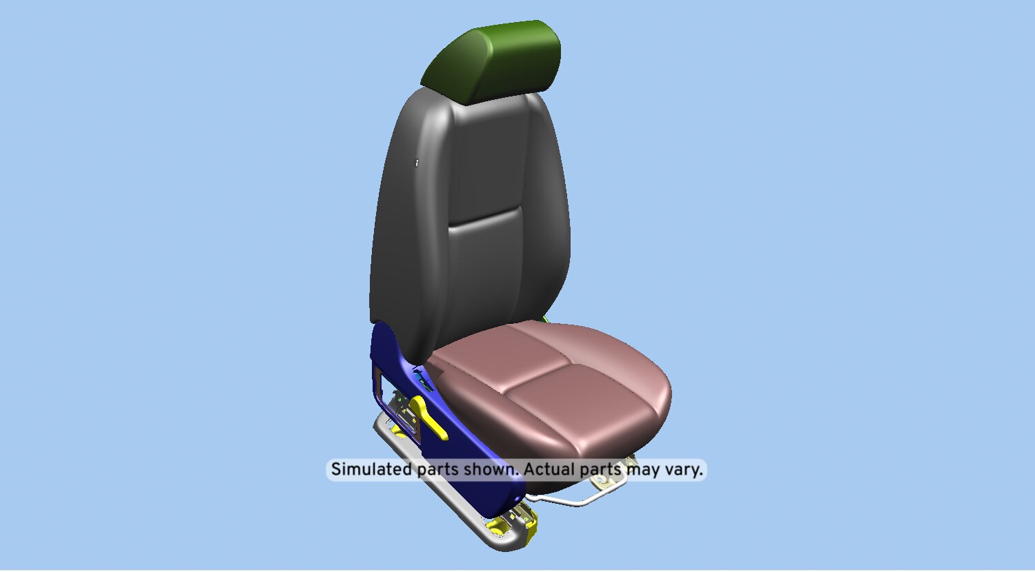 GM Genuine Parts Ebony Passenger Seat