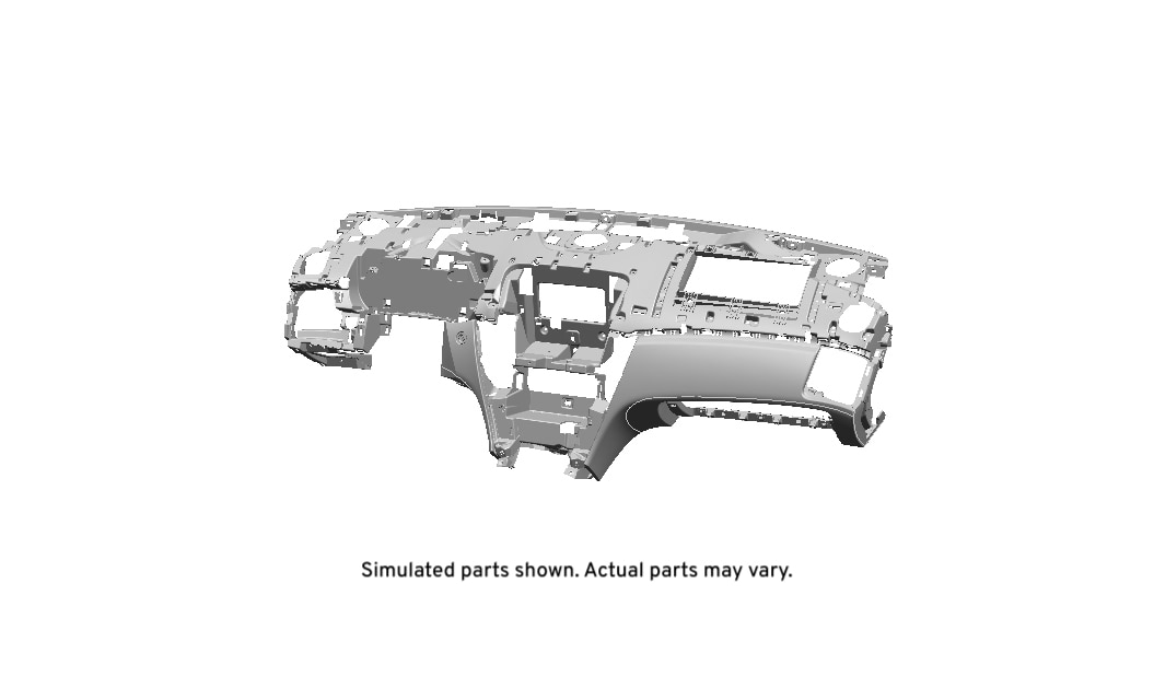 GM Genuine Parts Ebony Instrument Panel Lower Trim Panel