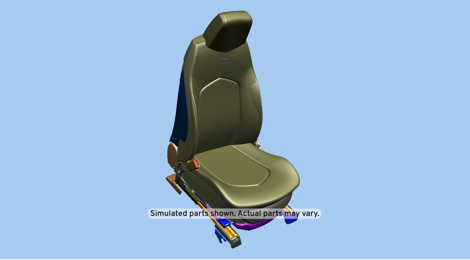 GM Genuine Parts Light Cashmere Driver Seat