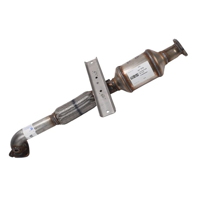 GM Genuine Parts Front Exhaust Pipe with 3-Way Catalytic Converter, Pipe, Flange, Bracket, Insulators, and Nut