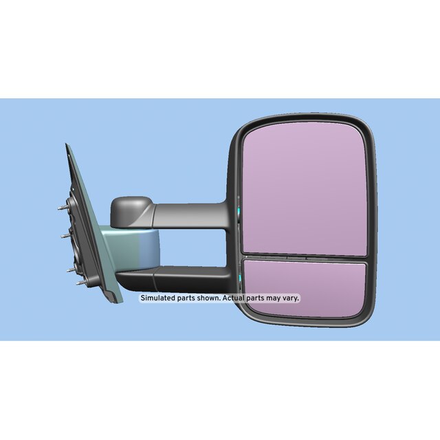 GM Genuine Parts Black Passenger Side Door Mirror