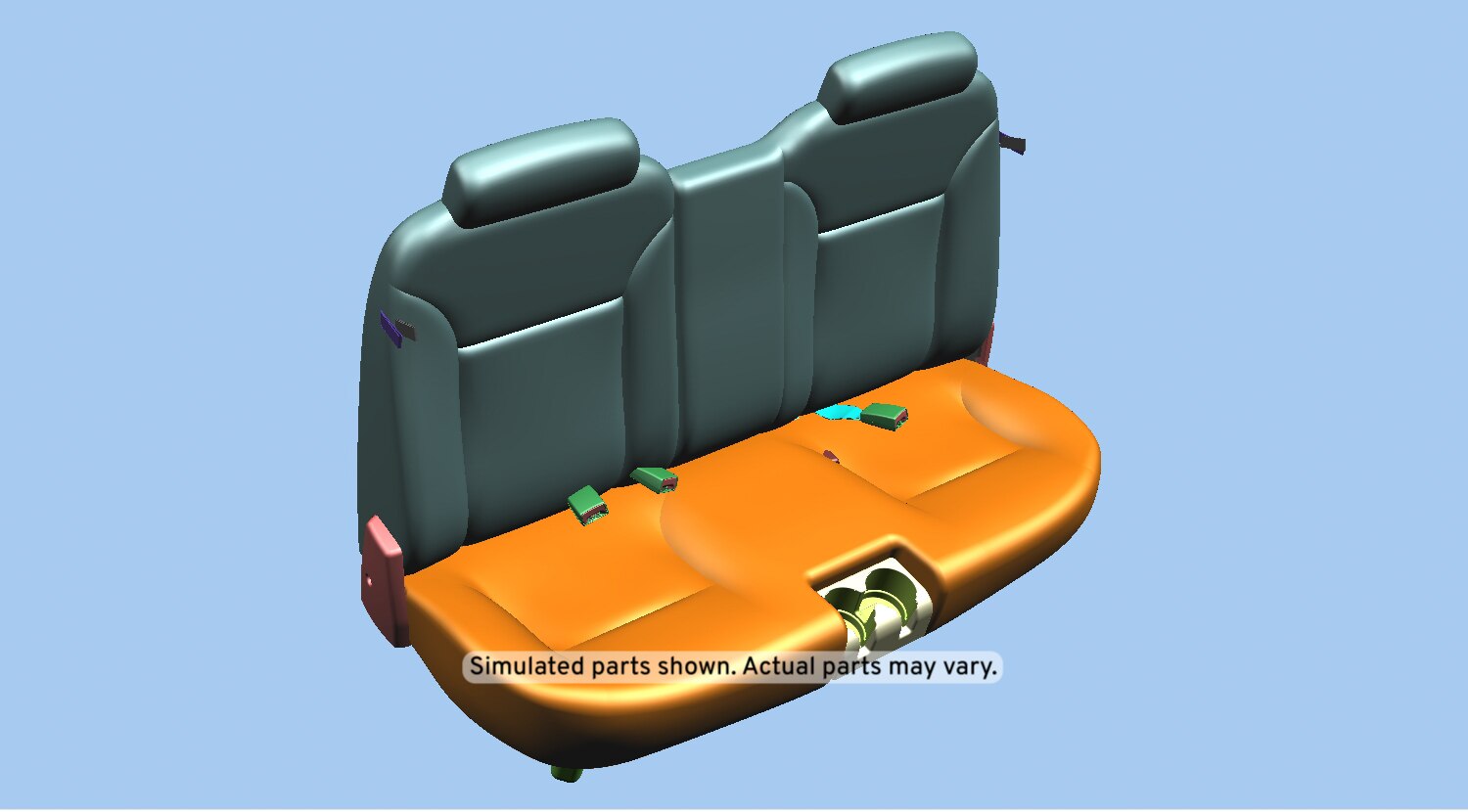 GM Genuine Parts Ebony Rear Seat