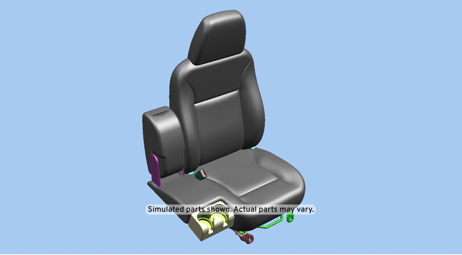 GM Genuine Parts Ebony Driver Seat