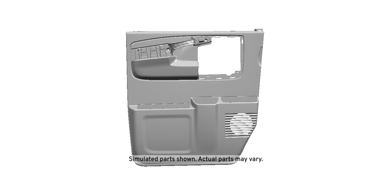 GM Genuine Parts Medium Dark Pewter II Front Driver Side Door Trim Panel