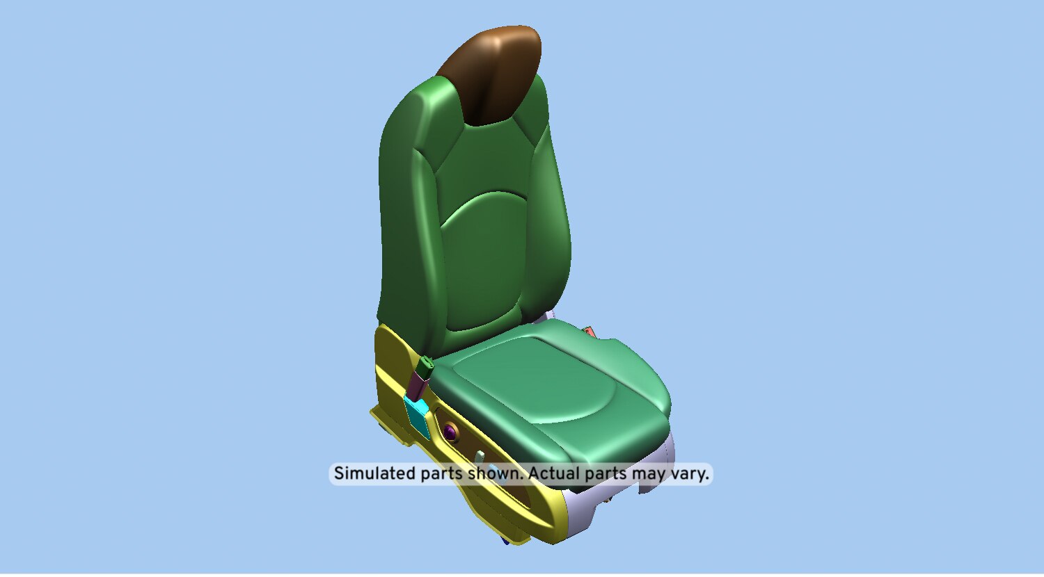 GM Genuine Parts Light Titanium Passenger Seat