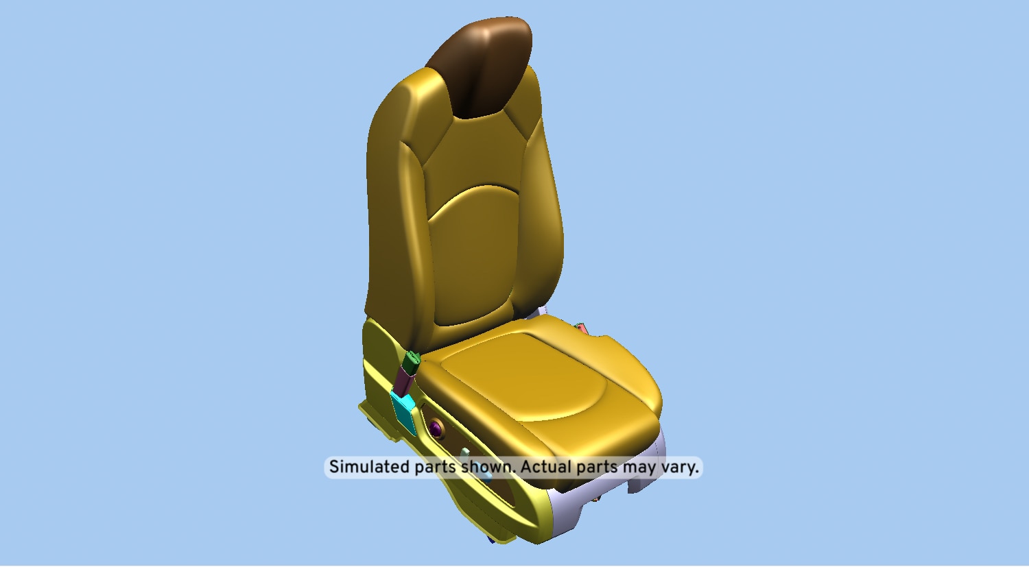 GM Genuine Parts Light Titanium Passenger Seat