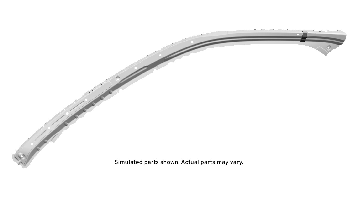GM Genuine Parts Passenger Side Roof Outer Side Rail