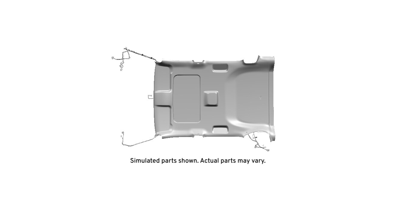 GM Genuine Parts Light Opel Gray Headlining Front Trim Panel