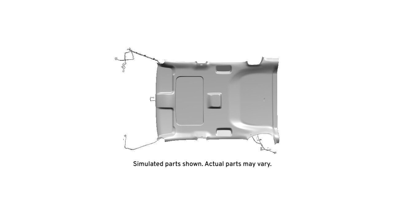 GM Genuine Parts Light Cashmere Headlining Front Trim Panel