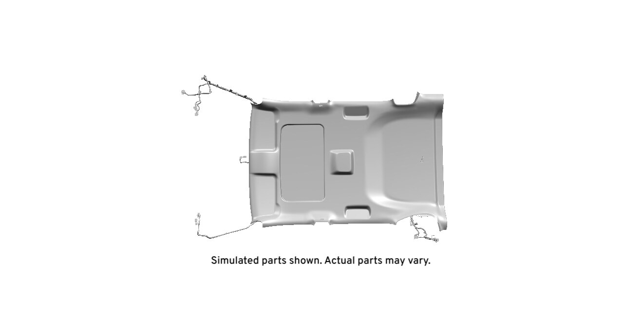 GM Genuine Parts Light Opel Gray Headlining Front Trim Panel