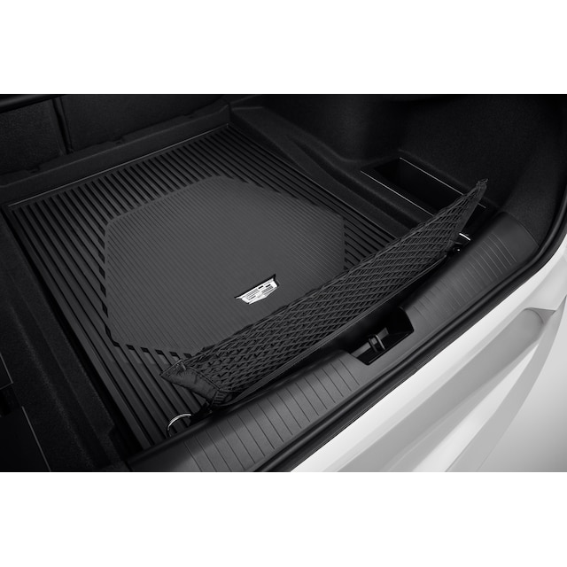 Vertical Cargo Net with Storage Bag featuring Cadillac Logo