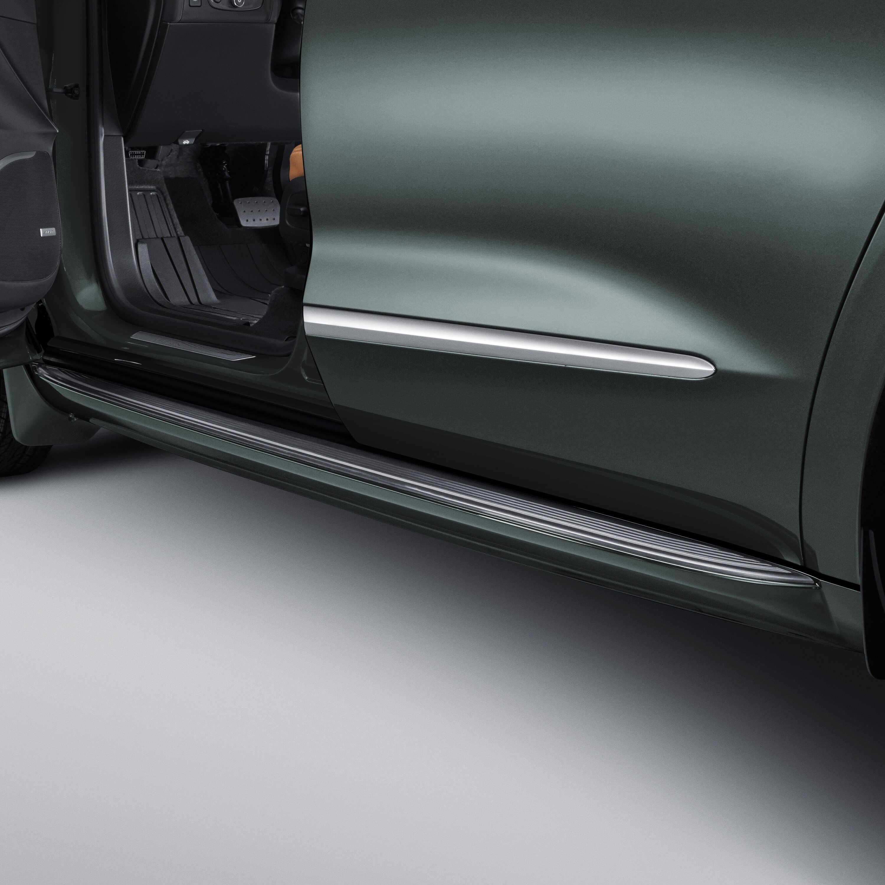 Molded Assist Steps in Sage Metallic