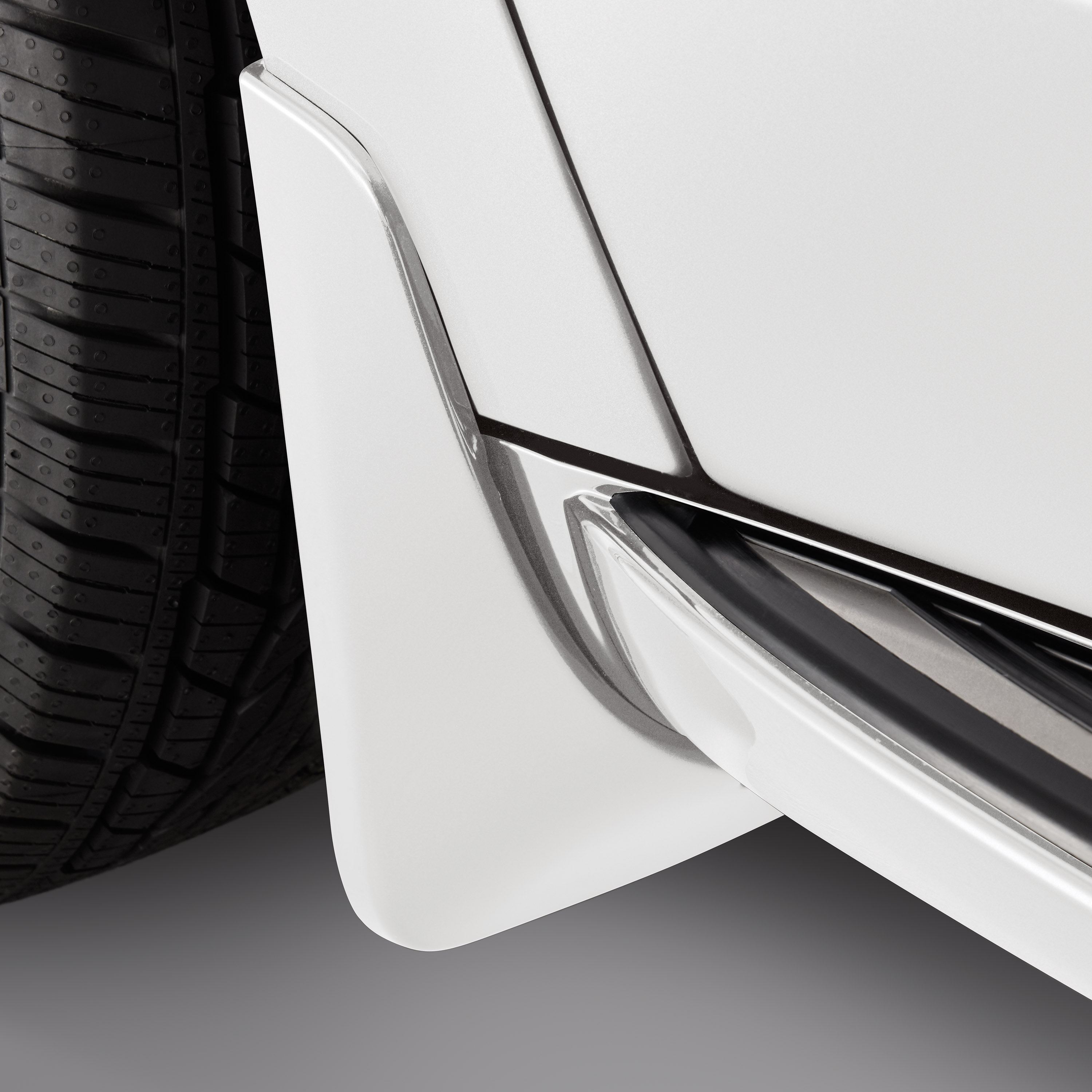 Front Splash Guards in White Frost Tricoat (for Avenir Trim Level