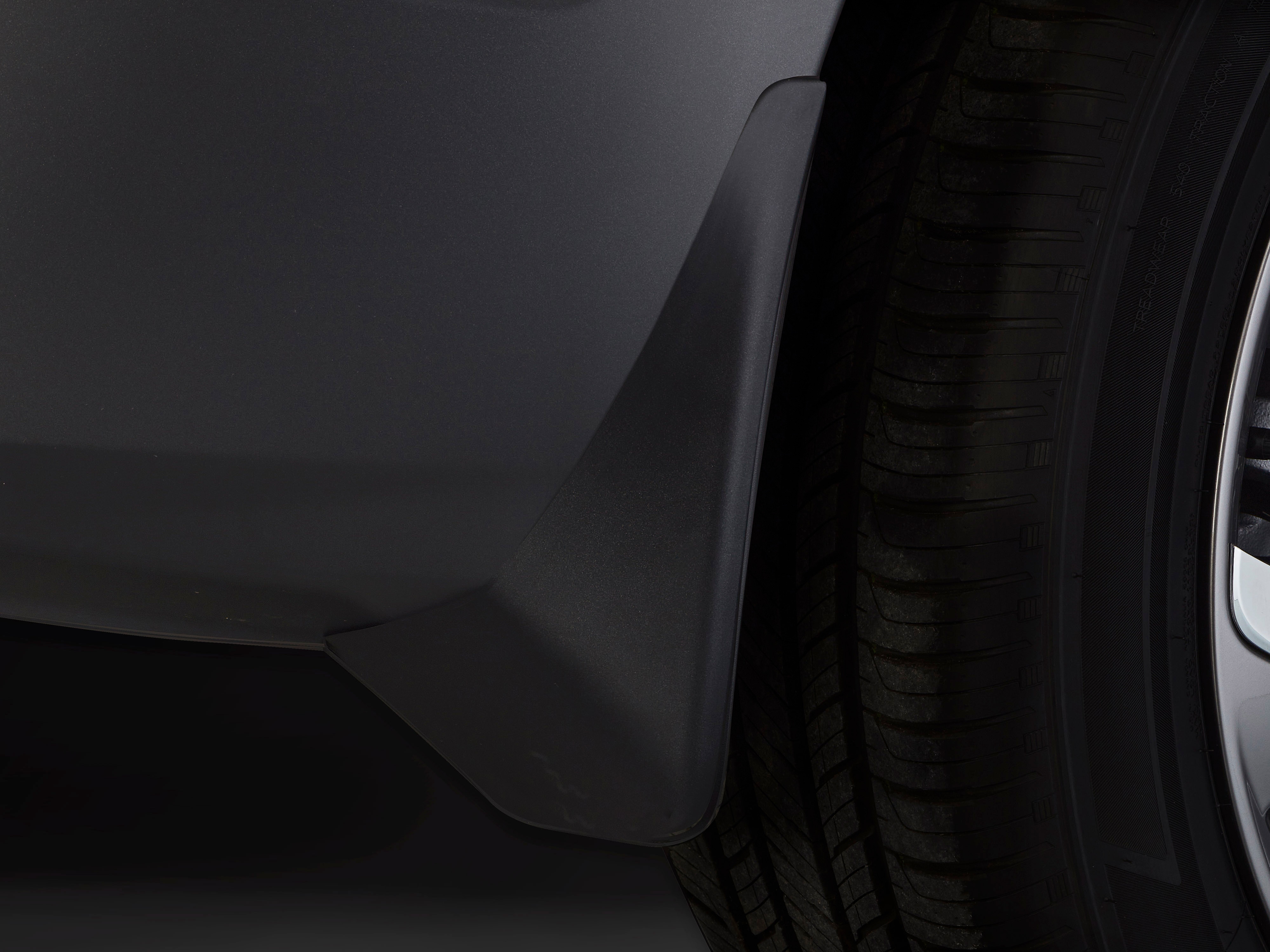 Front and Rear Splash Guards Painted in Black