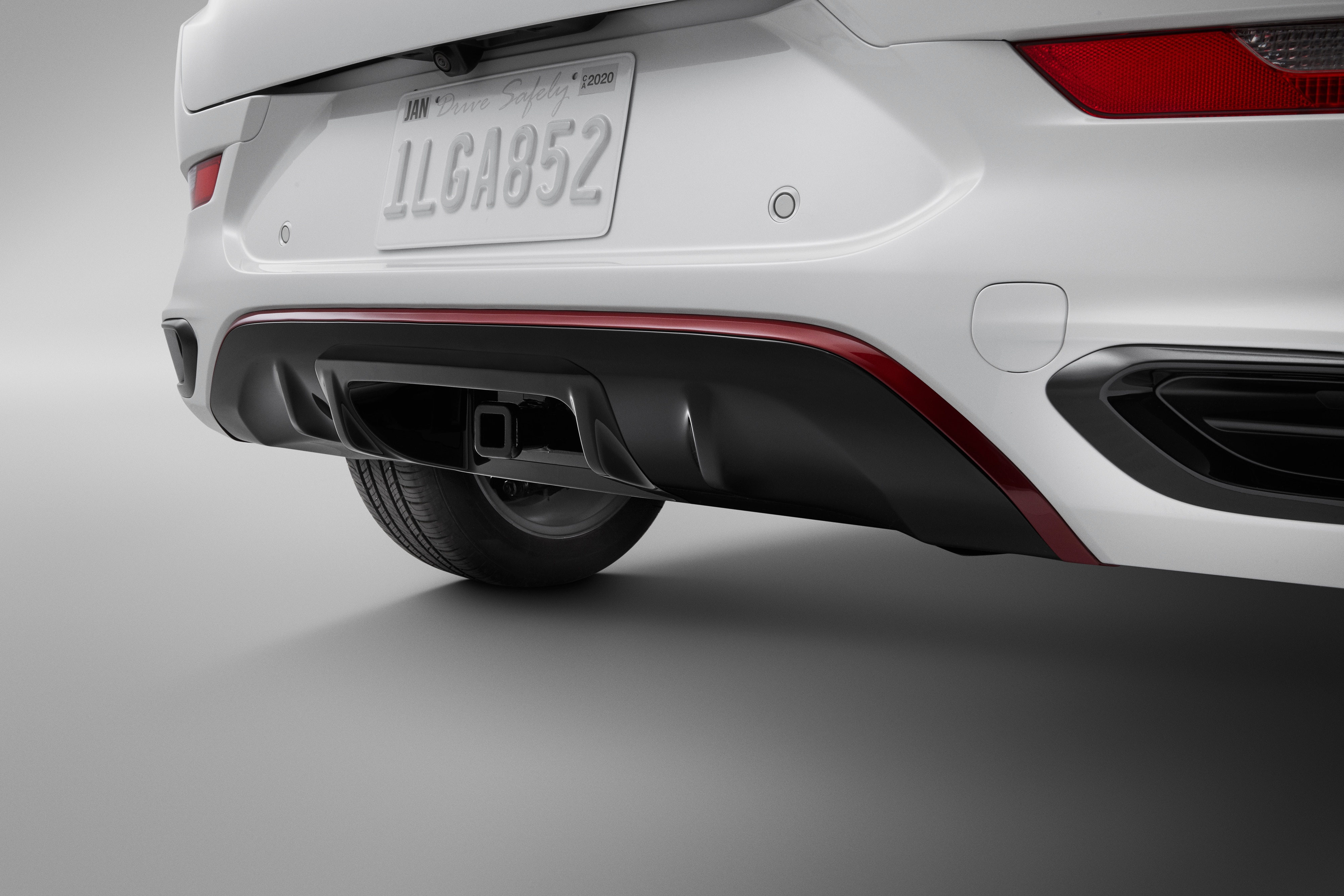 Trailer Hitch Trim Bezel in High Gloss Black